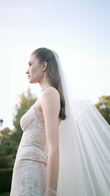 Весільна міні-сукня з мереживним корсетом без бретелей Муза превʼю відео номер 2