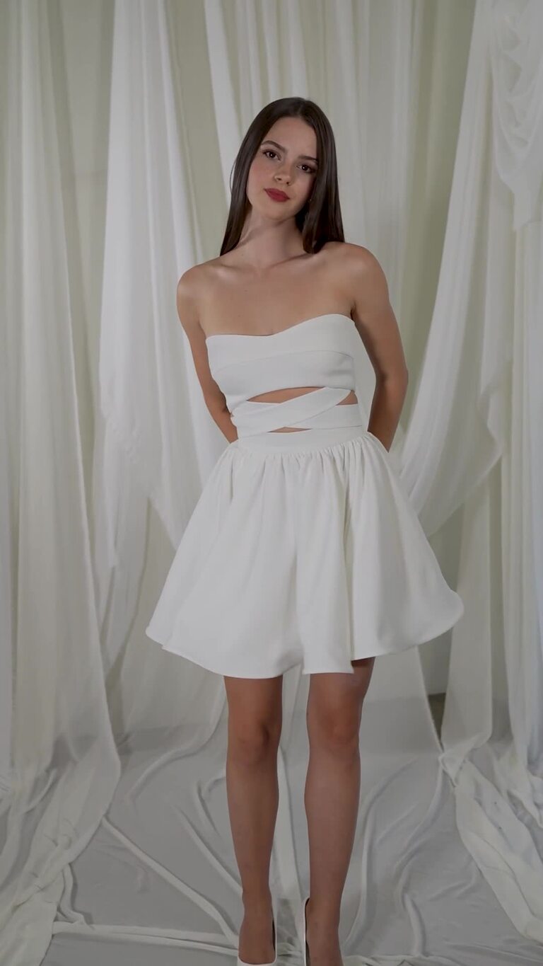 Комплект Ліннет — топ із шнурівкою та спідниця-сонце